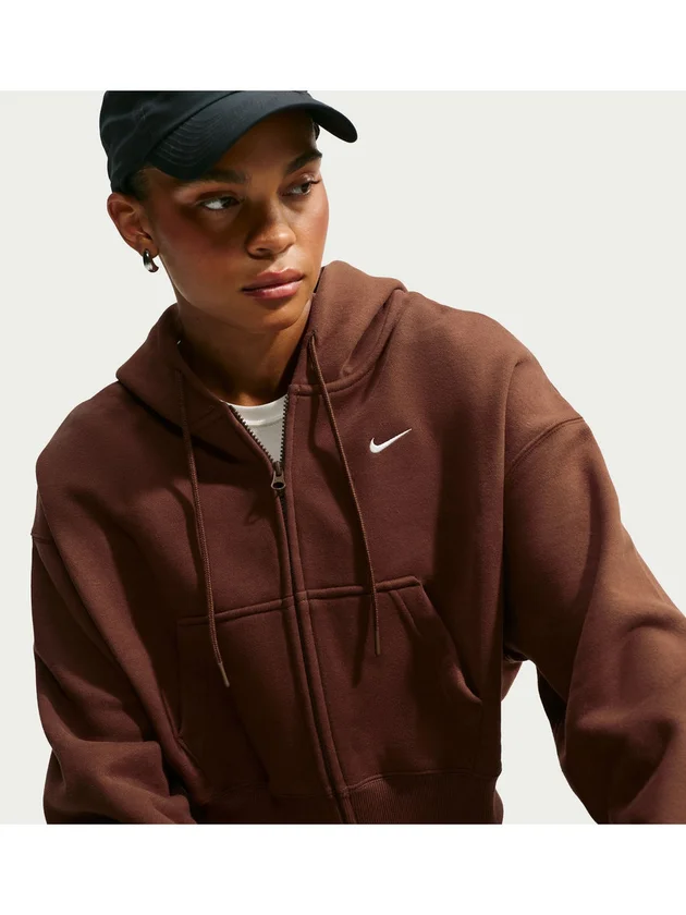 NSW Studio Fleece Midweight Oversized Cropped Full Zip