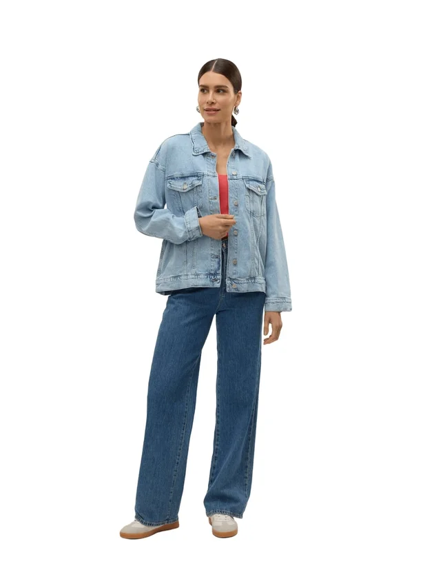 Vmtessa LS Oversize Denim Jacket Ga Noos