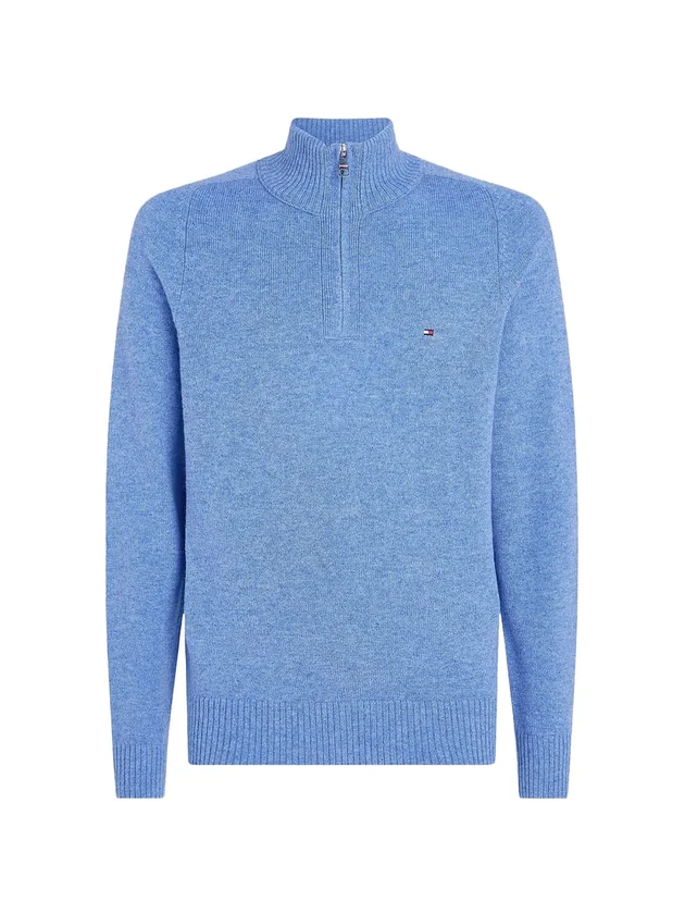 Lambswool Zip Mock