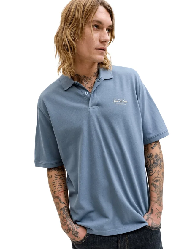 Jjearchive Graphic Polo Ss Ln