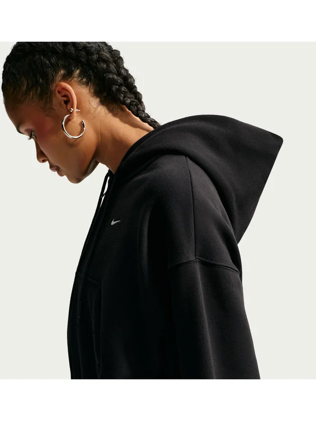 NSW Studio Fleece Midweight Oversized Cropped Full Zip