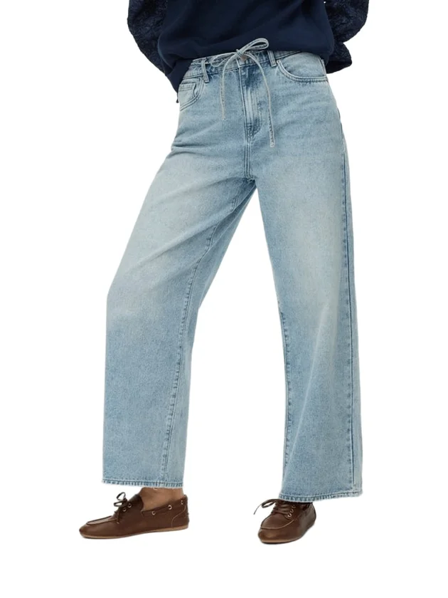 Wide Belt Jeans