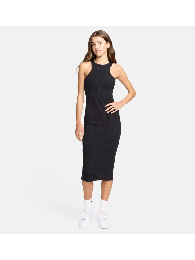 Chll Knt Rib Midi Drs