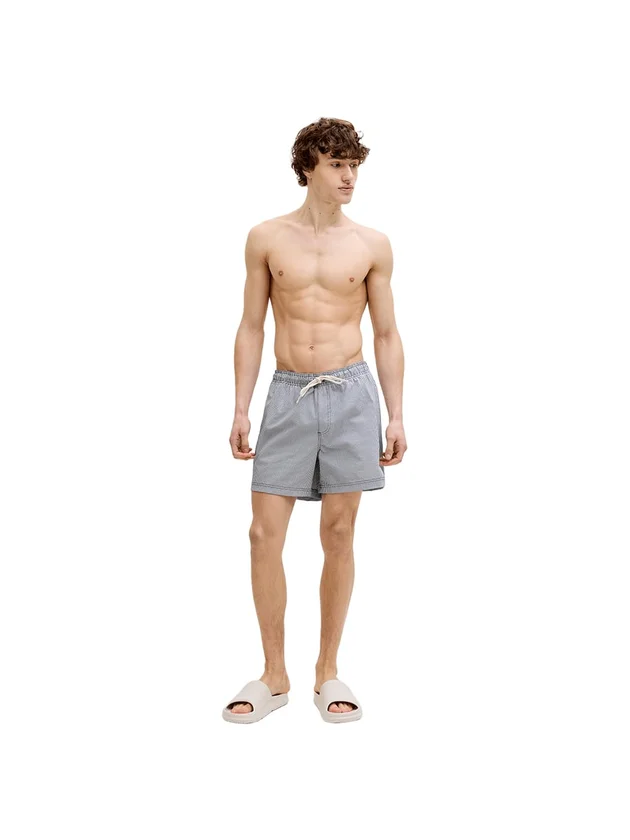 Ocean Seersucker Swim Shorts Ln