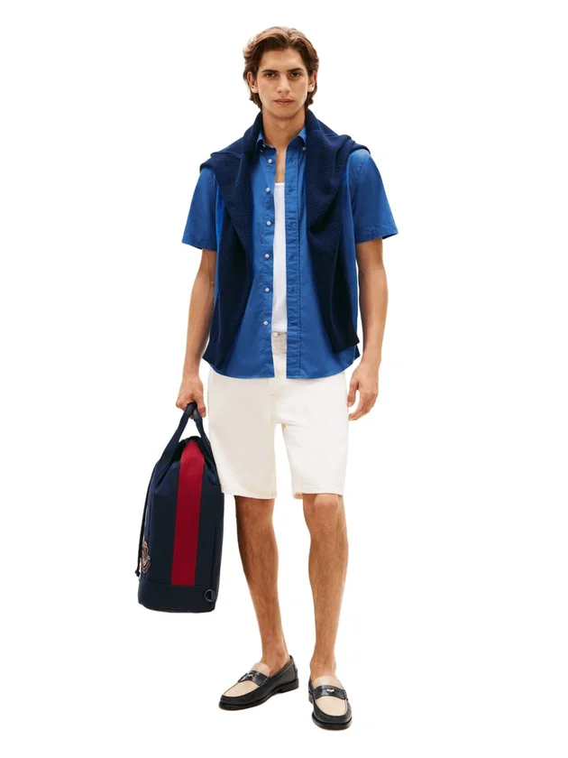 Flex Poplin Solid S S Shirt