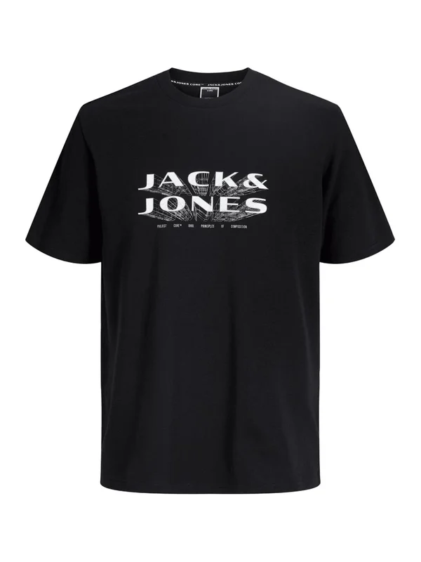 Jcofusion Jj Branding Tee Ss Crew N