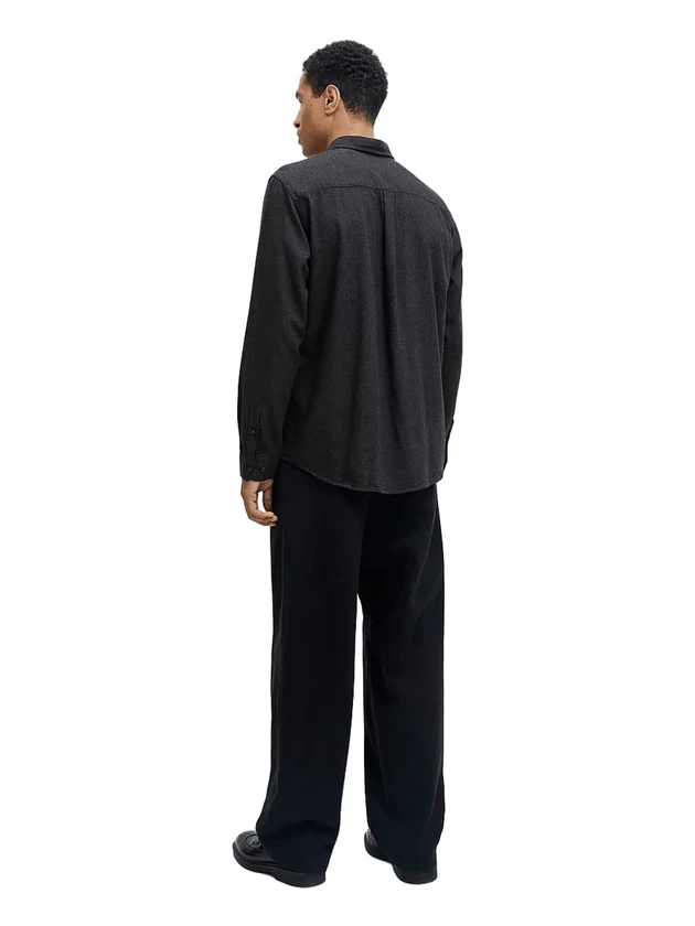 Classic Melange Shirt L S Noos