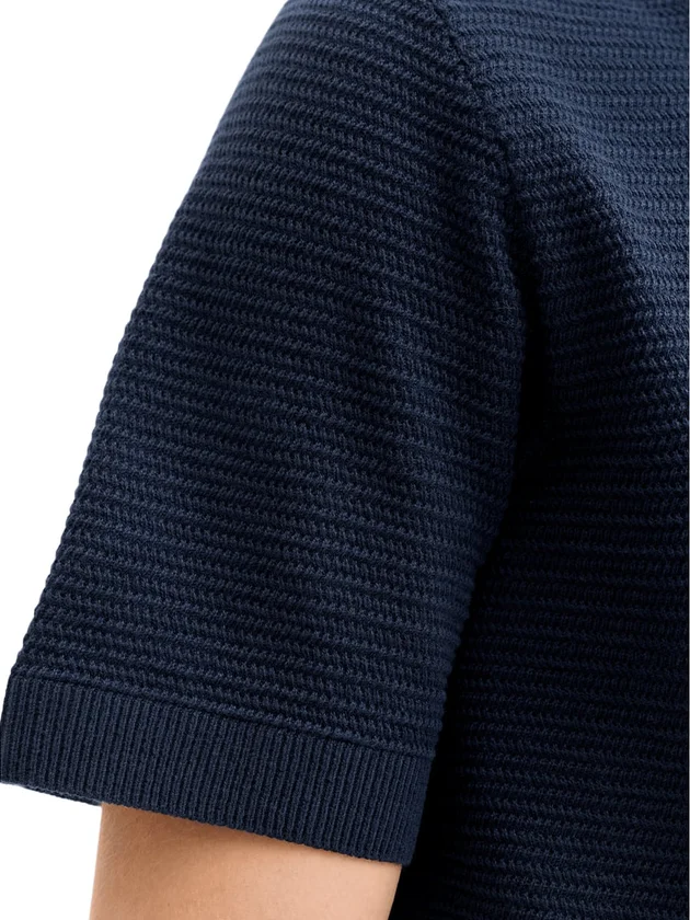 Bluriley Knit Crew Neck Ss Sn