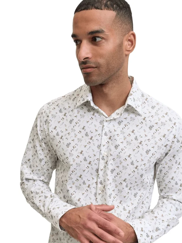 Blayork Print Dobby L S Shirt