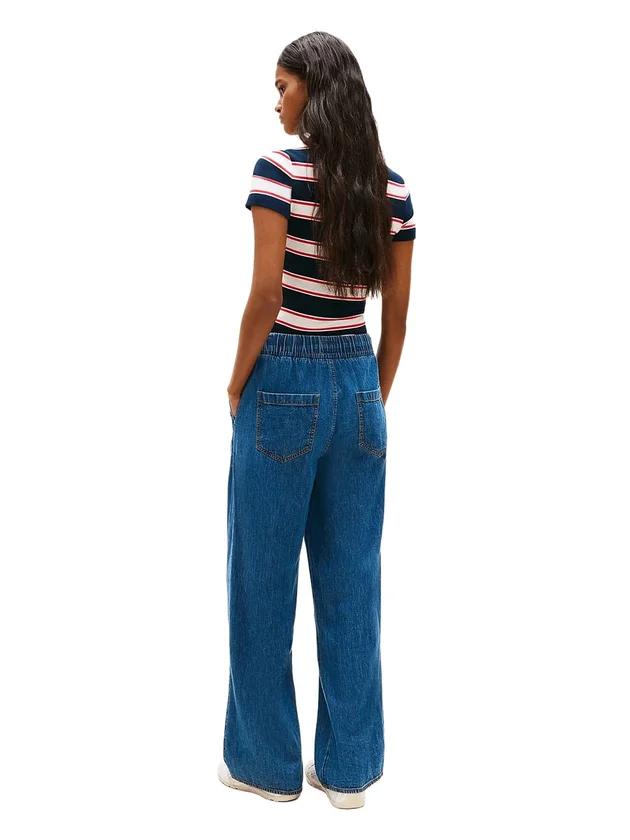 Chambray Pull On Pants