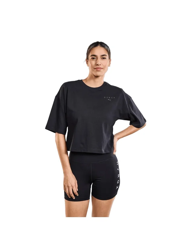X Hyrox World Cropped Tee