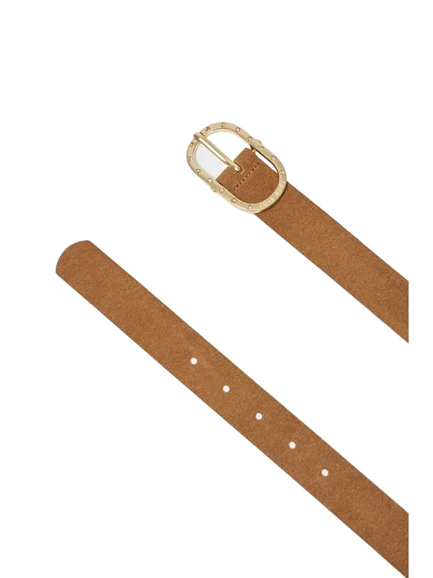 Leather Belt W Micro Stones Details