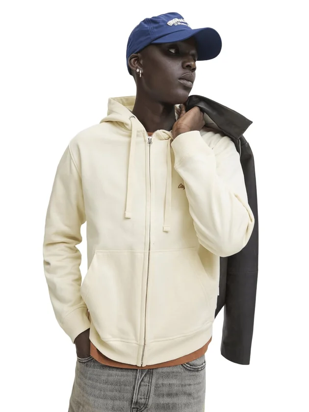 Jornorrebro Emb Sweat Zip Hood Noos
