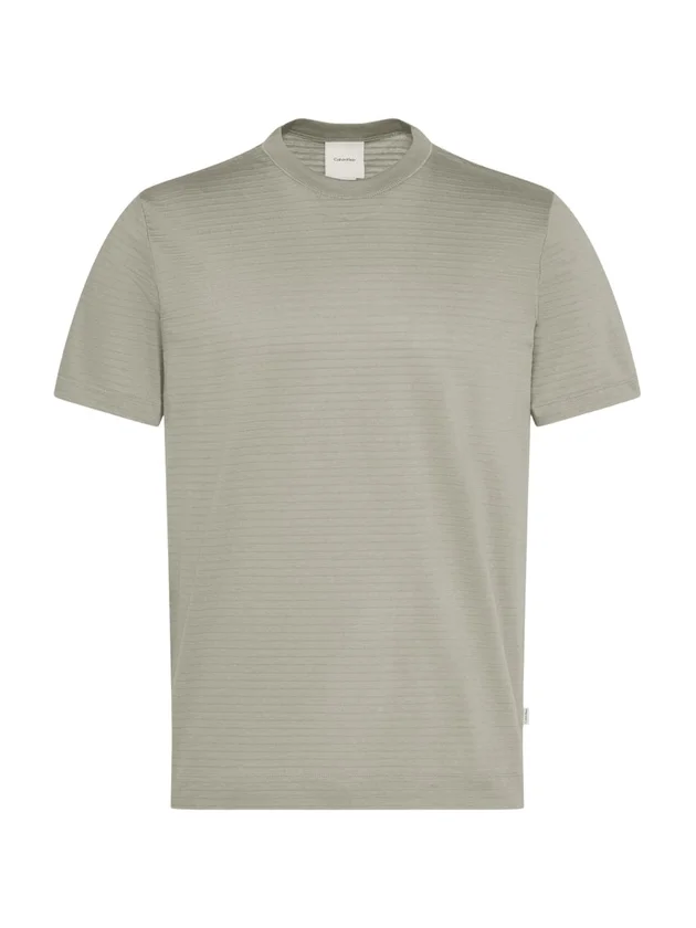 Textured Stripe Crewnk Tee