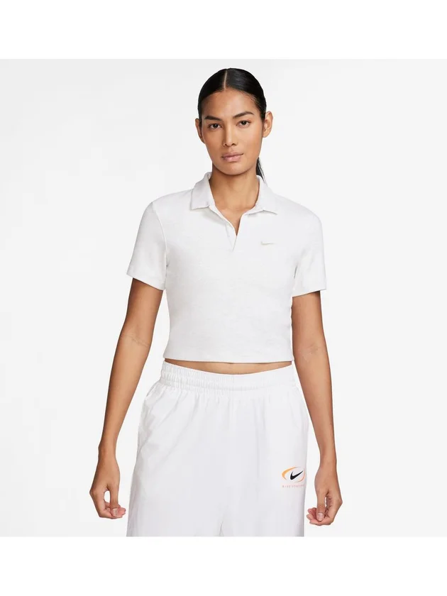 Essntl Ss Polo Crp Top
