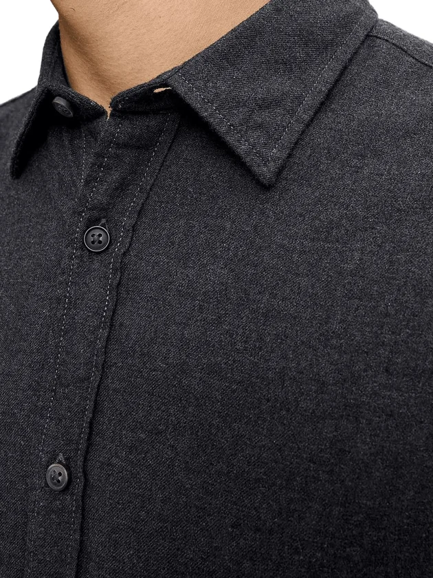Classic Melange Shirt L S Noos