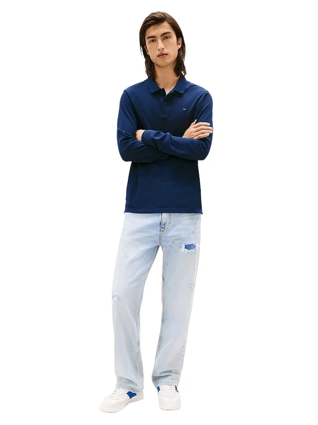 Tjm Slim Placket Polo Ls Ext