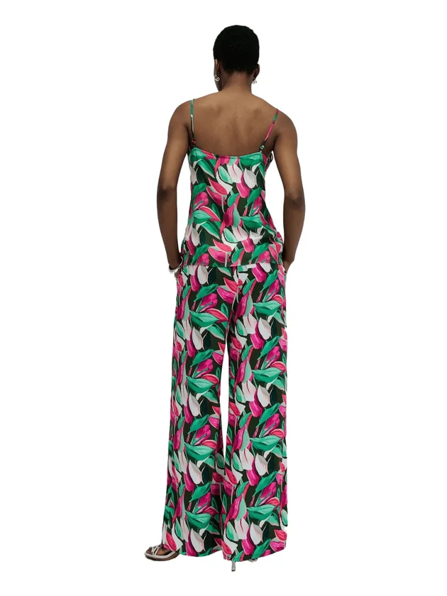 Print Hight Rise Pants