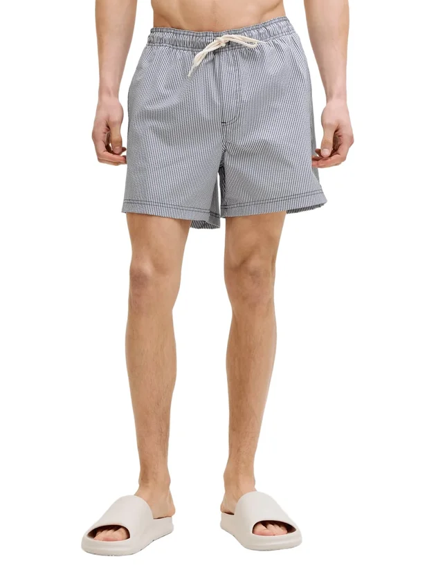 Ocean Seersucker Swim Shorts Ln