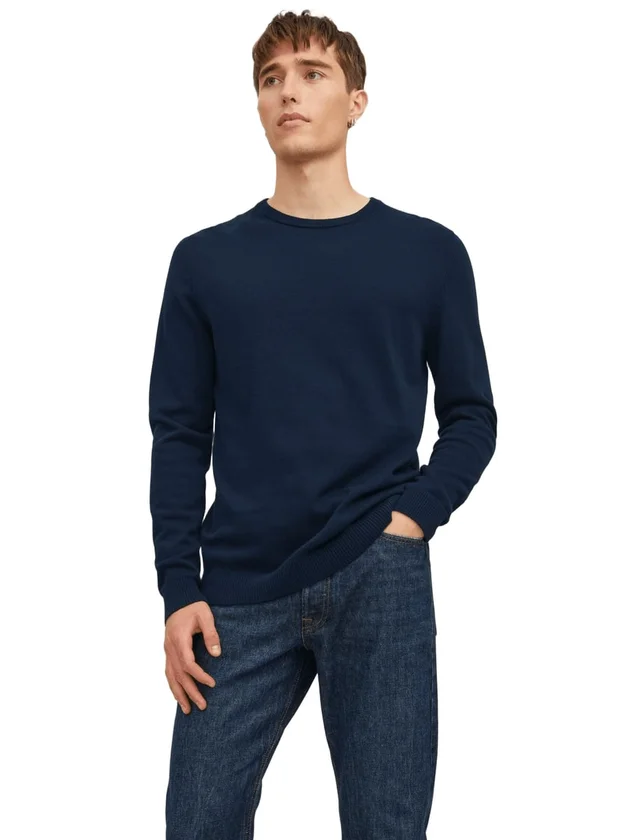 Jjebasic Knit Crew Neck Noos