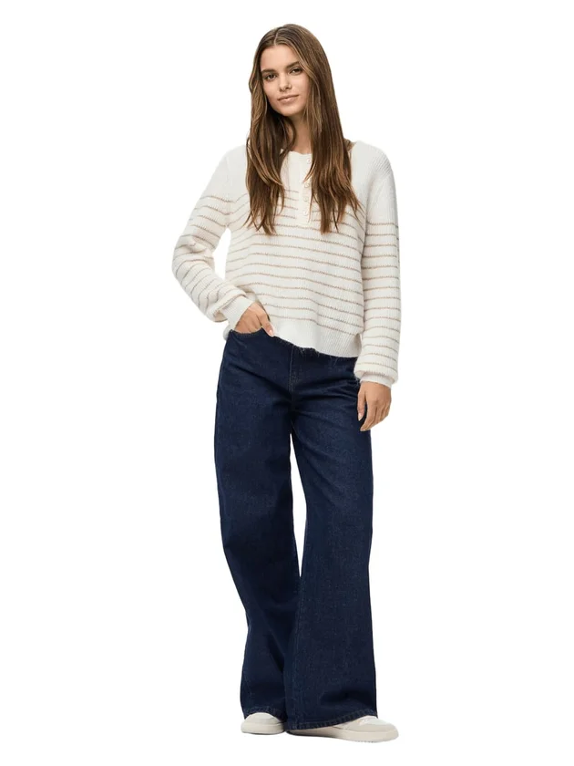 Pcjibe Ls O Neck Knit Fc
