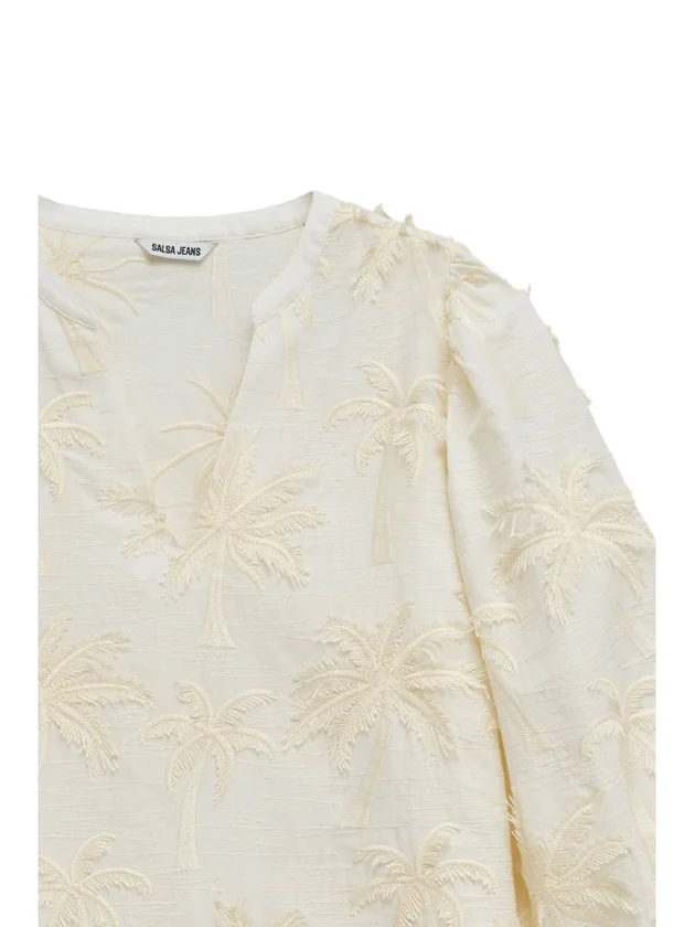 Blouse With Textured 3D Fabric Effect