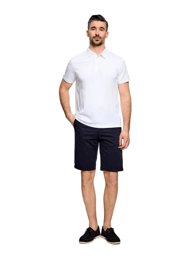 Slim Supima Logo Patch Polo