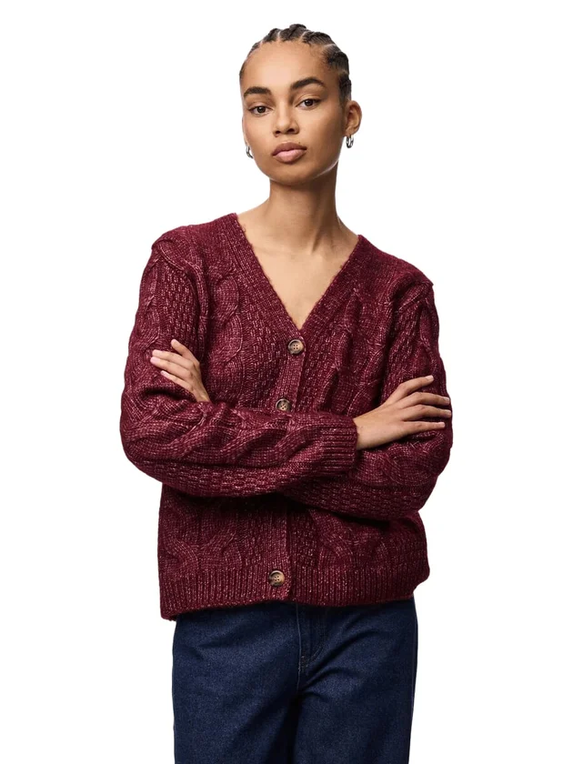 Pcnina LS V Neck Knit Cardigan Noos BC