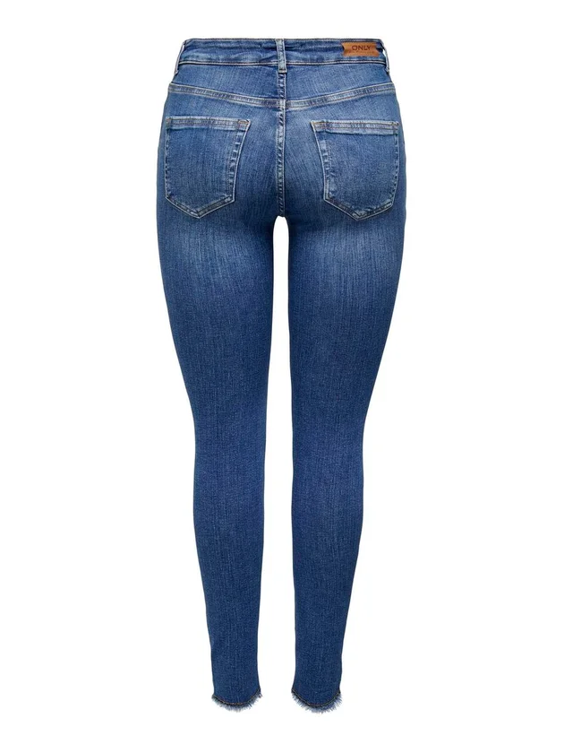 Blush Mid Skinny Ankle Raw Denim