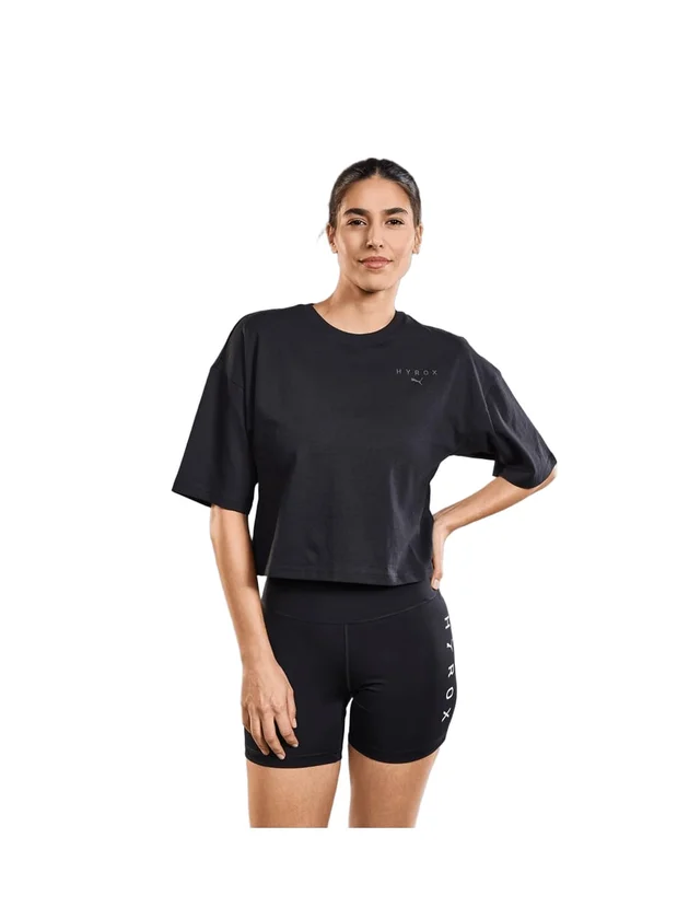 X Hyrox World Cropped Tee