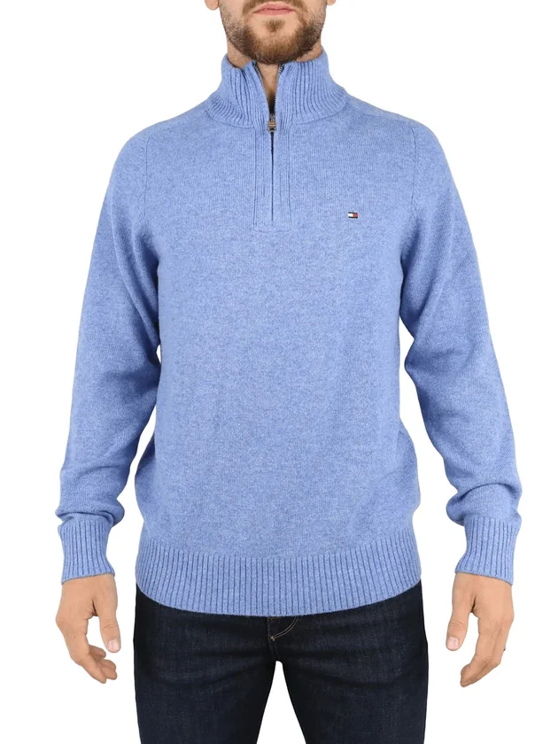 Lambswool Zip Mock