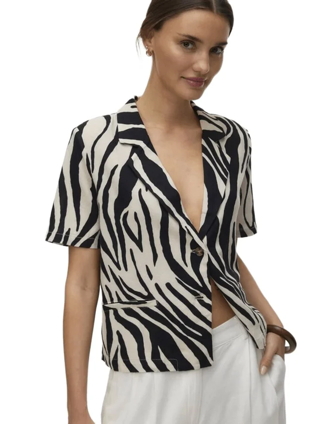 Ss Short Blazer Wvn Ga