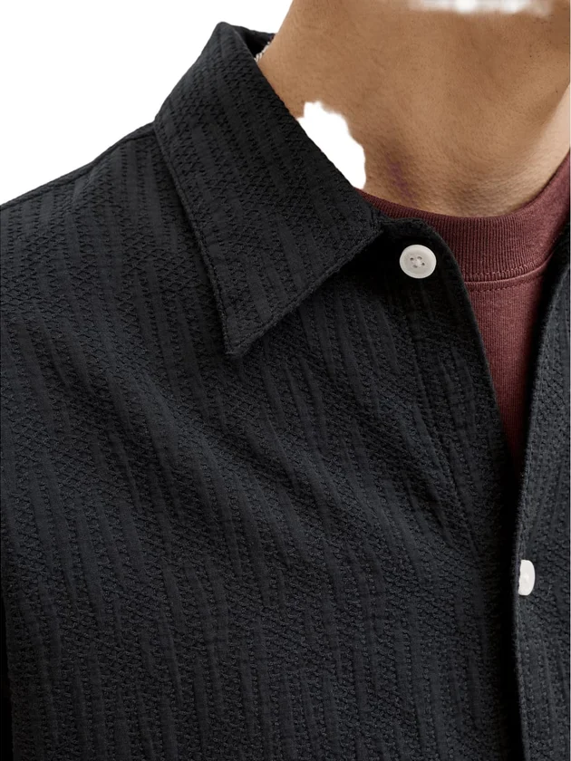 Jormontauk Wavy Texture Shirt SS SN