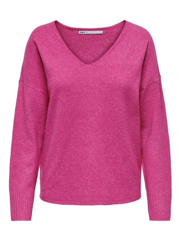 Onlrica L S V Neck Pullo Knt Noos