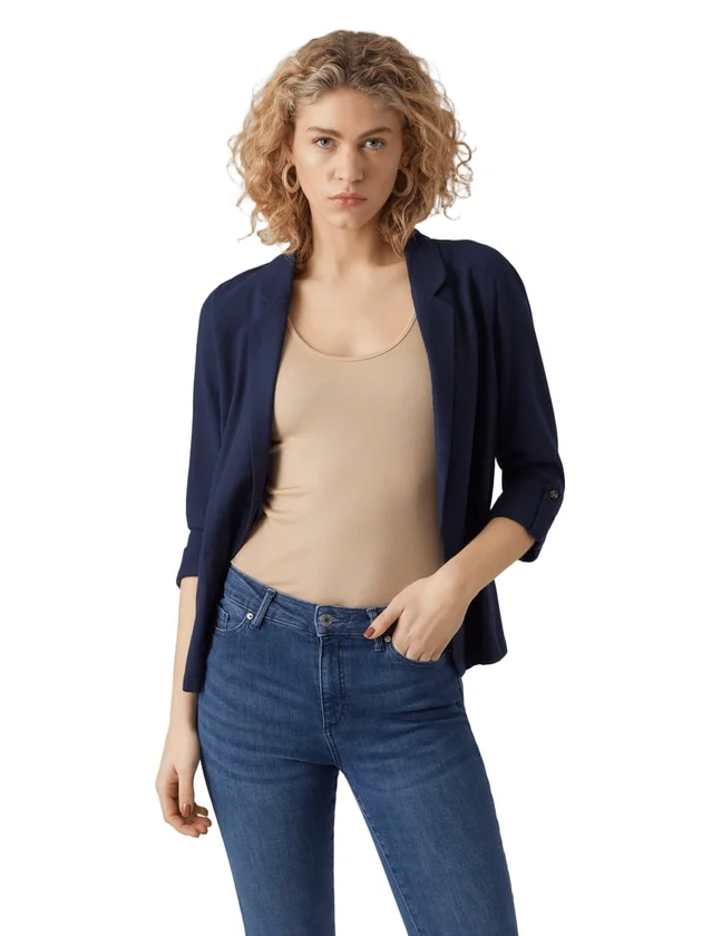 Loose Blazer Lin 3/4 Wvn Noos