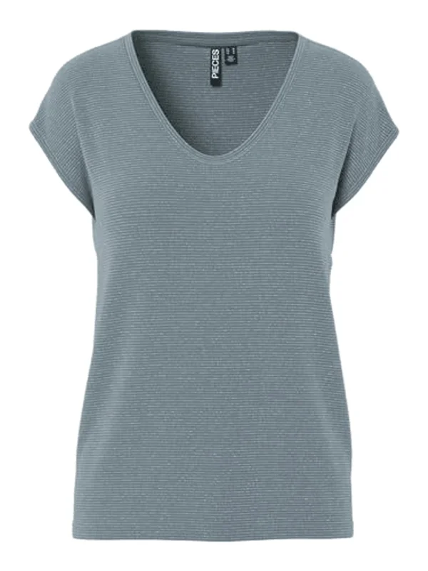 Pcbillo Tee Lurex Stripes
