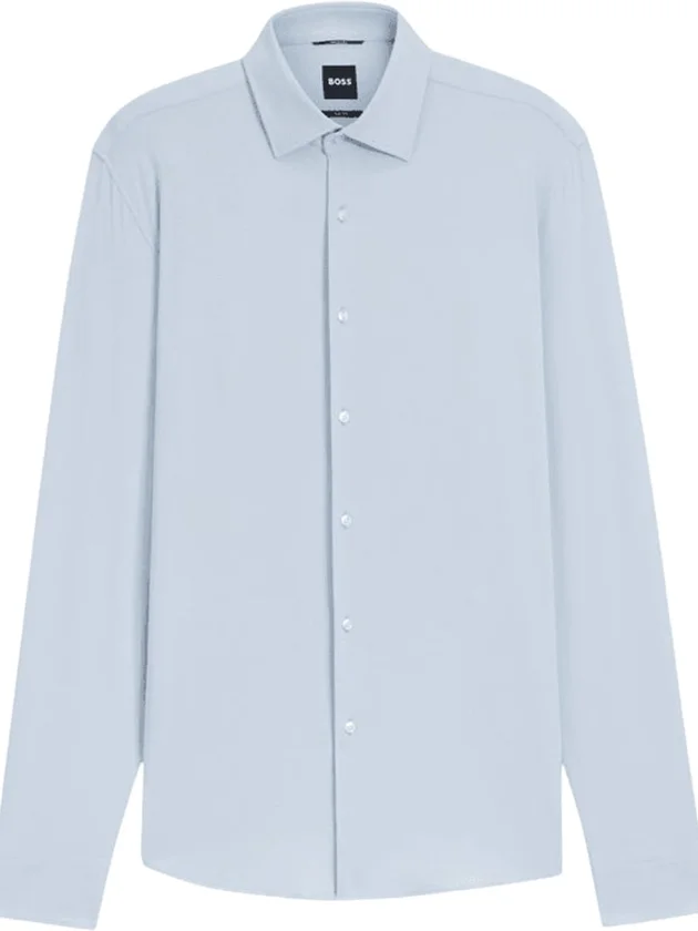 P-Hank Slim Fit Chemise Col Kent Poignets Boutonnés