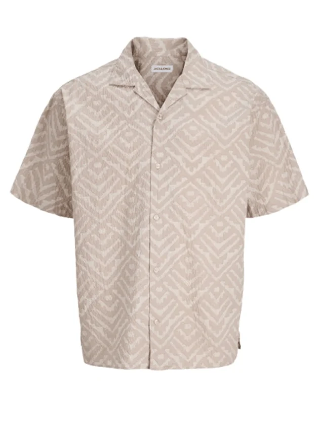 Jjmilo Seersucker Resort Shirt Ss