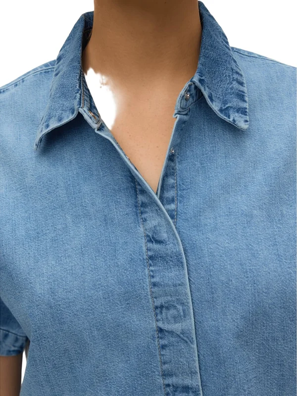 Mingeborg Ss Denim Shirt Mix