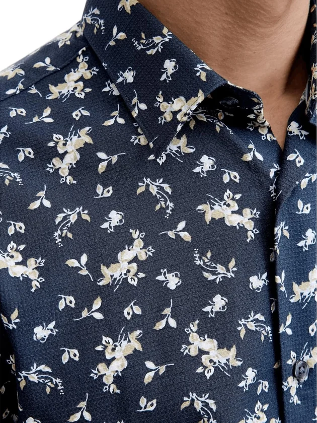 Blayork Print Dobby L S Shirt