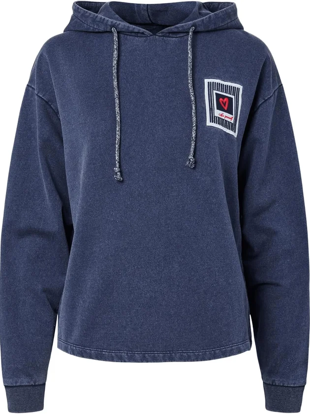 Pcchilli Ls Washed Patch Hoodie