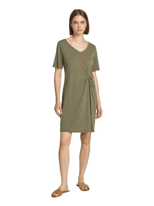 Pcanora V Neck Knot Dress Jrs
