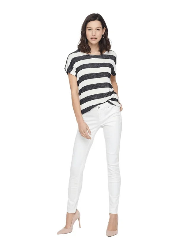 Wide Stripe Sl Top Jrs Noos