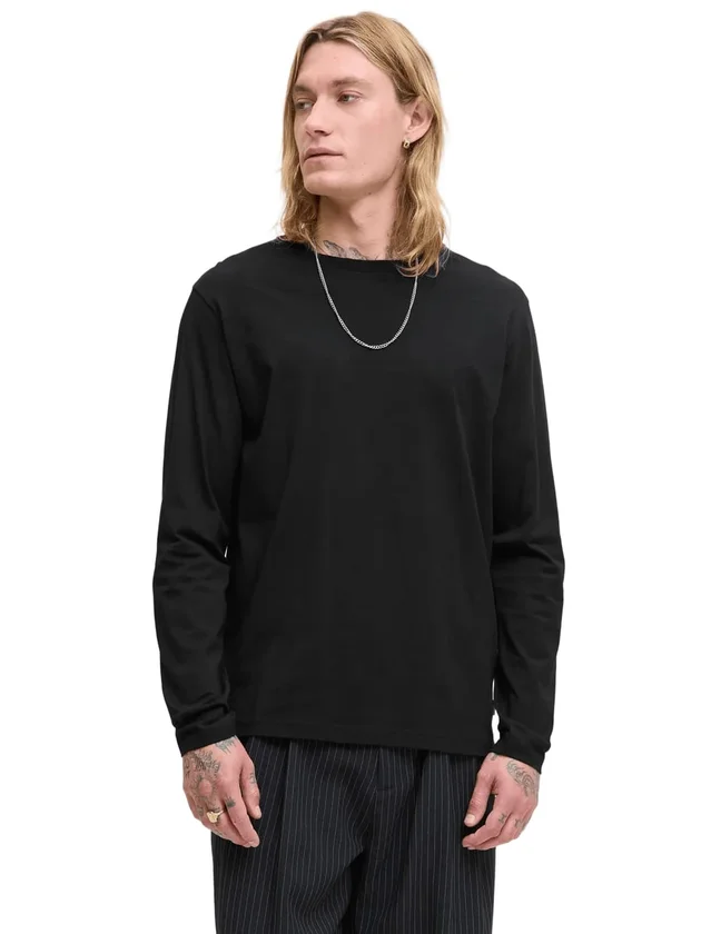 Organic Basic Tee LS O Neck Noos