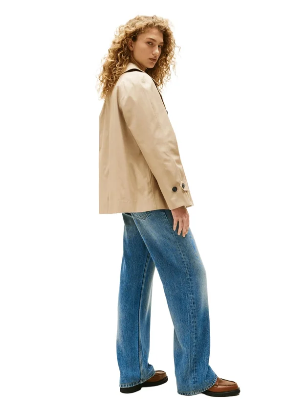 Cotton Reg Short Trench Coat