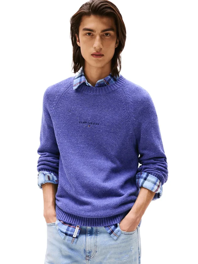 Slim Linear Raglan Sweater