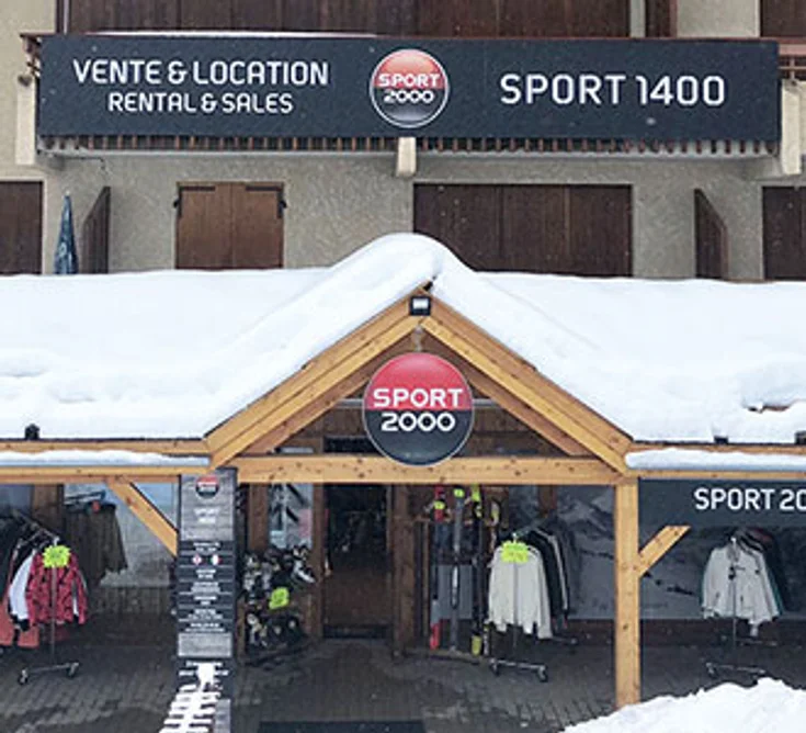 Extérieur du magasin SPORT 2000 PUY SAINT VINCENT SPORT 1400