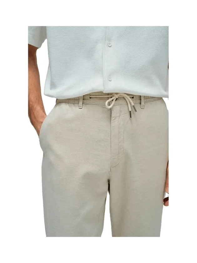 Joggers Pants Cotton Linen Set
