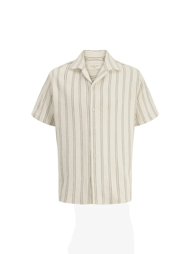 Jjecoba Stripe Resort Shirt Ss Sn