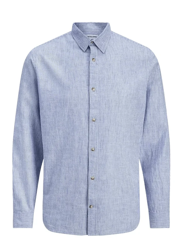 Jjesummer Linen Blend Shirt L S Sn